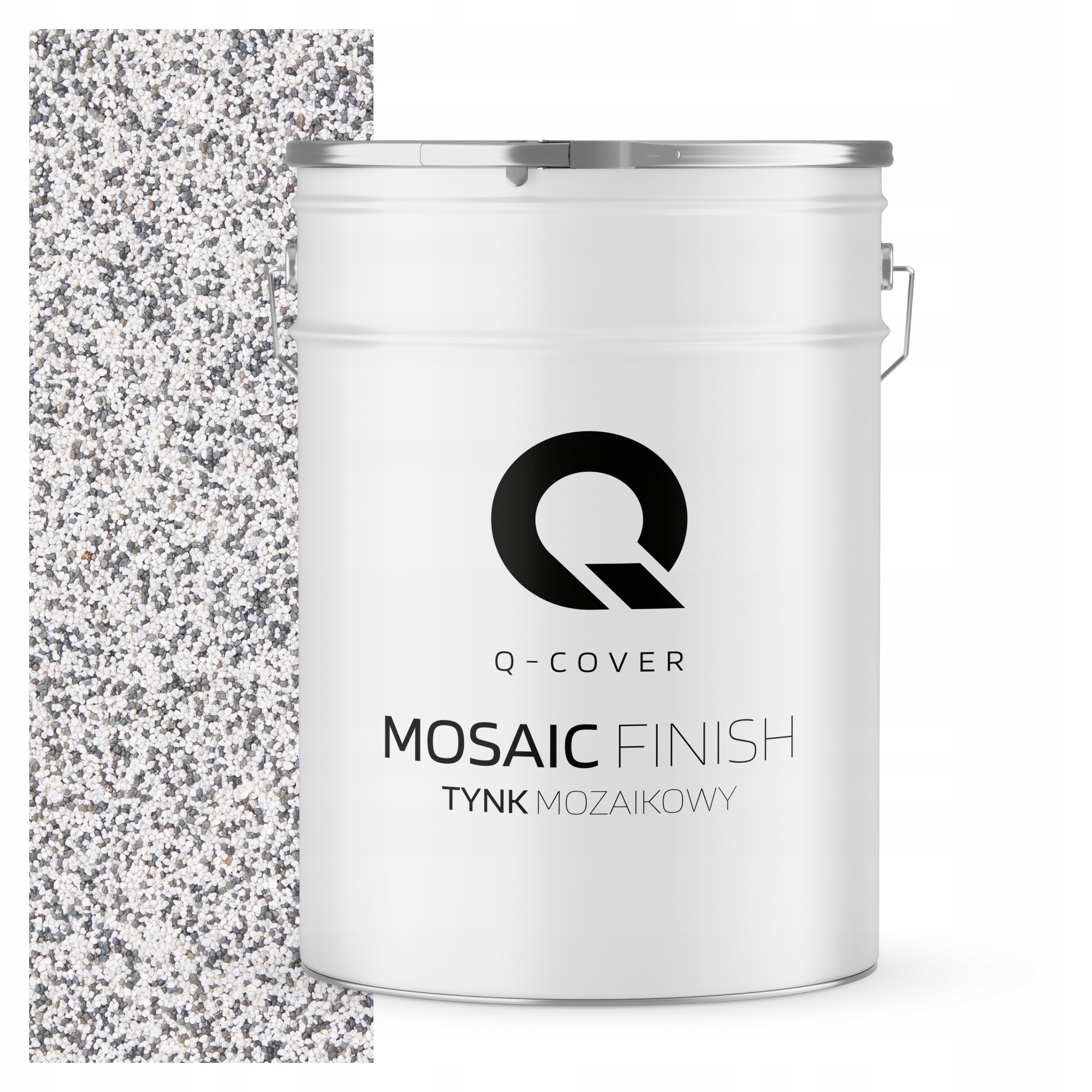 Dekorativní Mozaiková Omítka Mozaika Trvanlivá 25 Kg Odolná Šedá Světlá M21 Uv