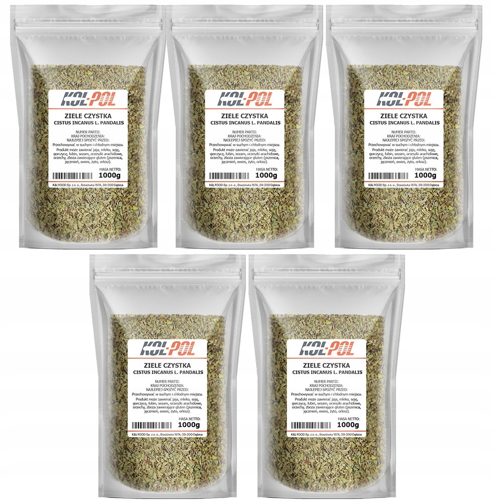 Levně Sušený Čistič 5 kg Cistus Incanus bylina čistka čaj kvalita Kol-Pol