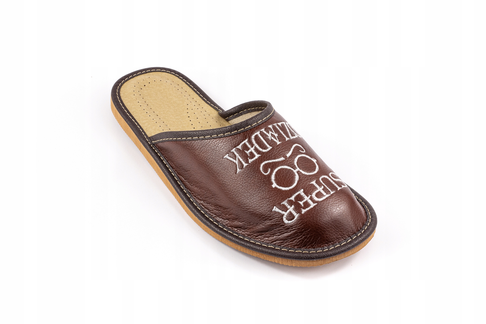 Pantofle, kapcie męskie Super Dziadek na PREZENT Rozmiar 46