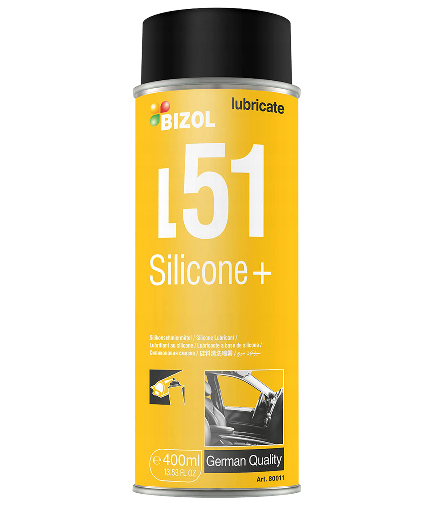 Spray silikonowy Bizol Silicone+ L51 400ml