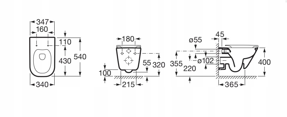Zestaw Miska WC GAP Rimless + deska wolnoopadająca Kod producenta A34H472000