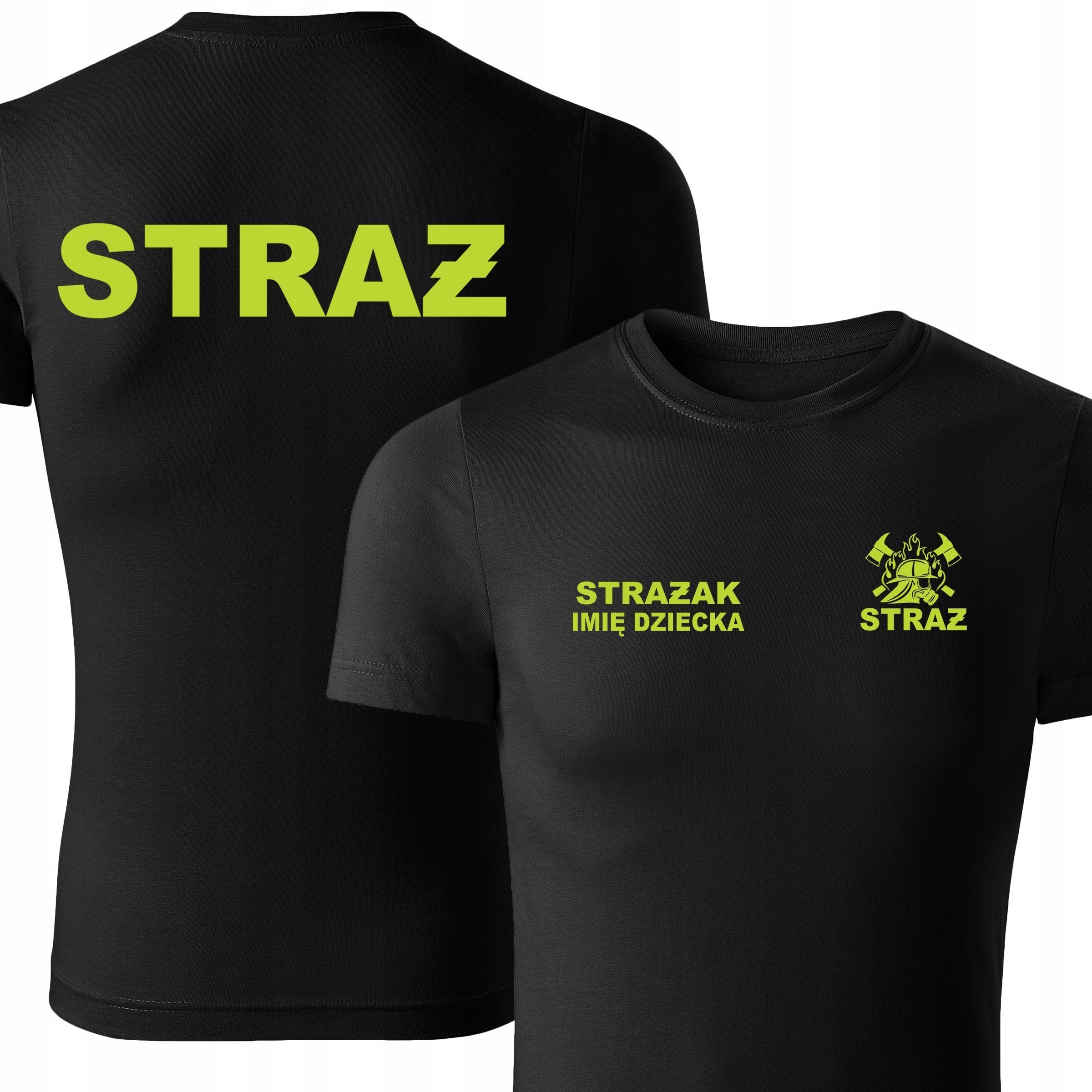

koszulka pożarnicza Straż dla dziecka Imię