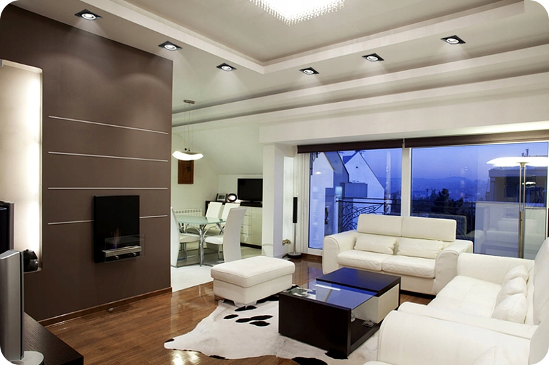 4x KRYSZTAŁOWA SZKLANA DEKORACYJNA OPRAWKA LED OŚWIETLENIOWA SUFITOWA GU10 Kolekcja Szkło