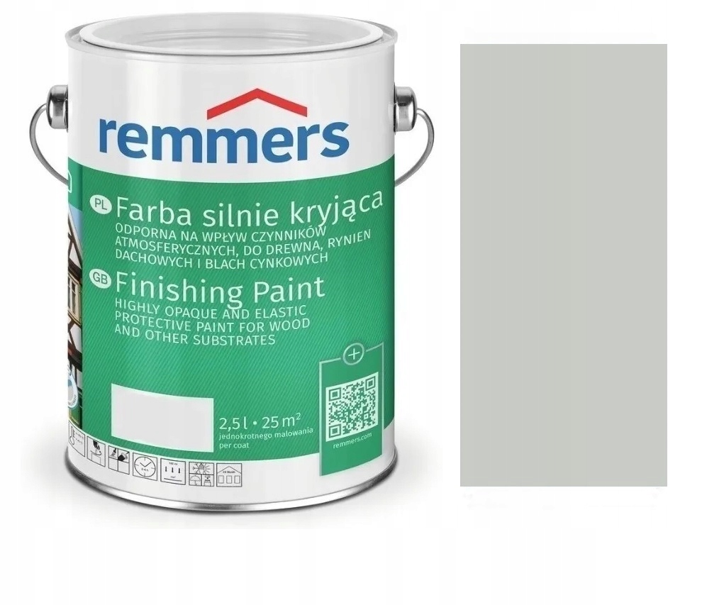 Remmers DeckFabre farba silnie kryjąca Jasnoszary 2,5 L