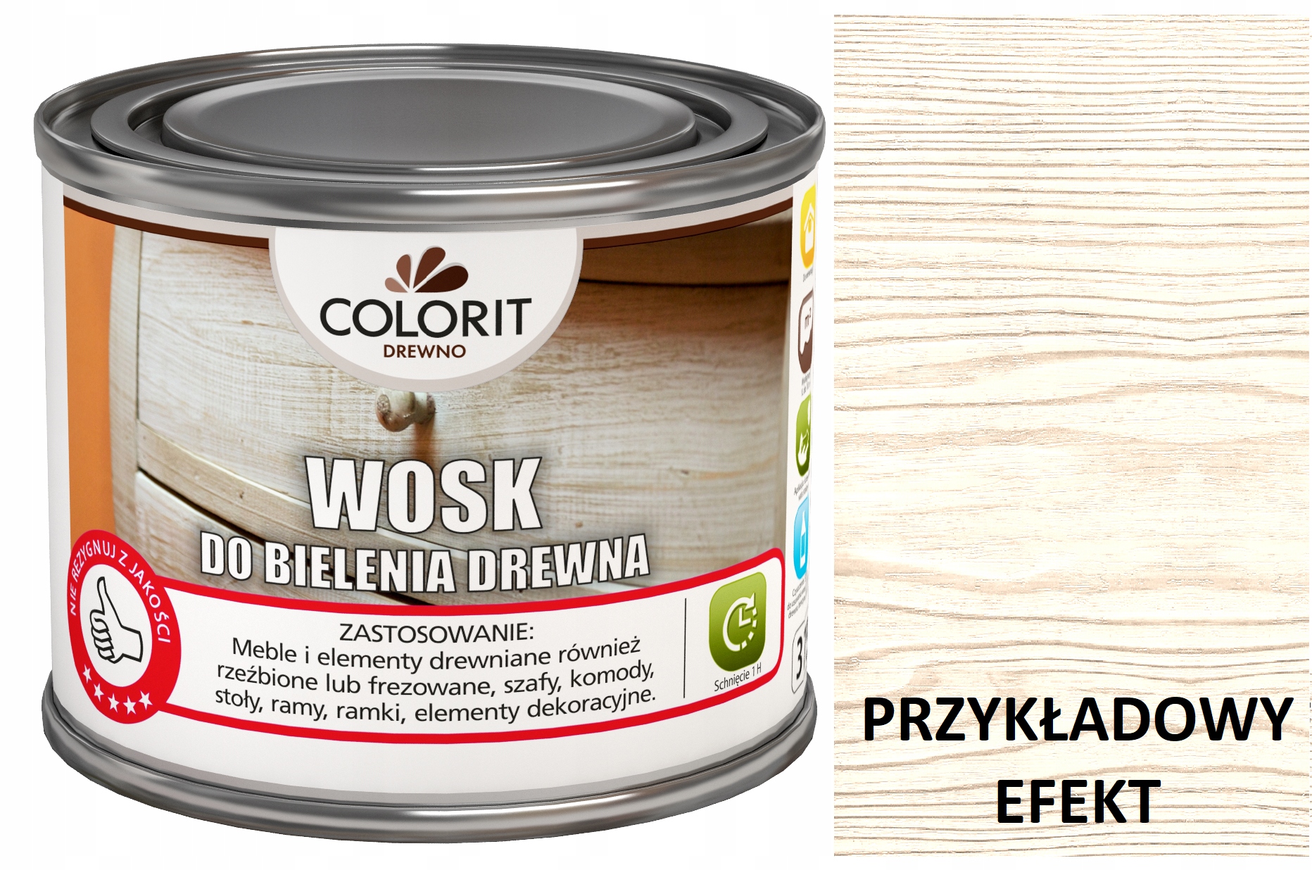 

Colorit Wosk Do Bielenia Drewna 375ML Pasta Biały