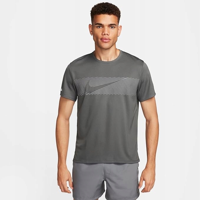 Koszulka męska Nike Miler Flash Szara XL