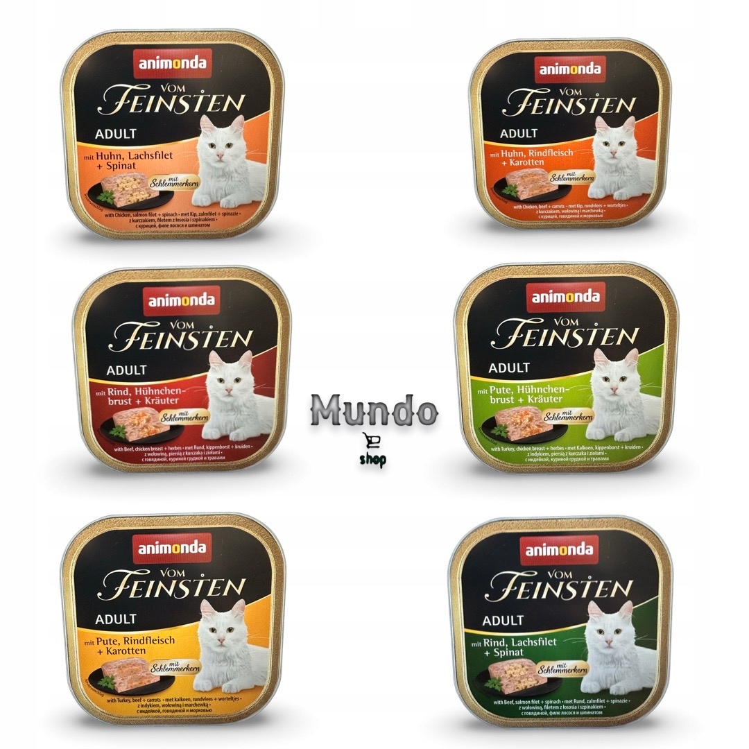 Vlhké Krmivo Animonda Feinsten Adult Mix Chutí 100 g 32 ks