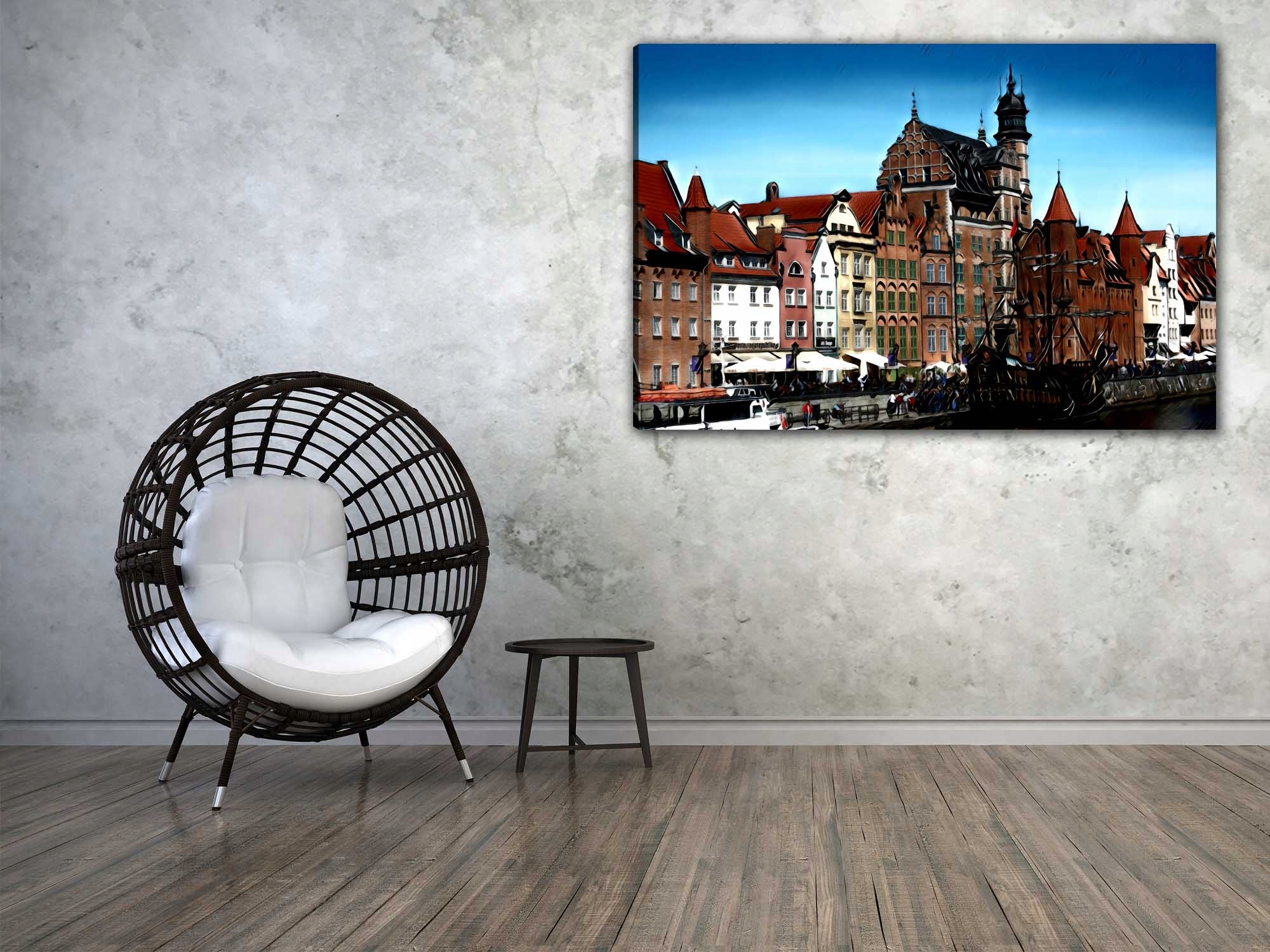 Obraz na płótnie do salonu GDAŃSK na ścianę Kod producenta 4823 OBRAZ PŁÓTNO DO SALONU NA ŚCIANĘ