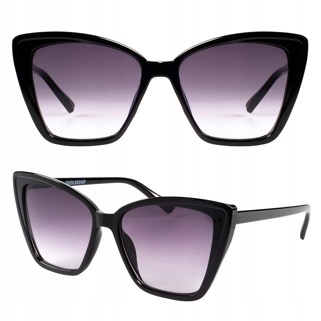 

Okulary Damskie Kobiece Kocie Duże Oprawki Cat Eye
