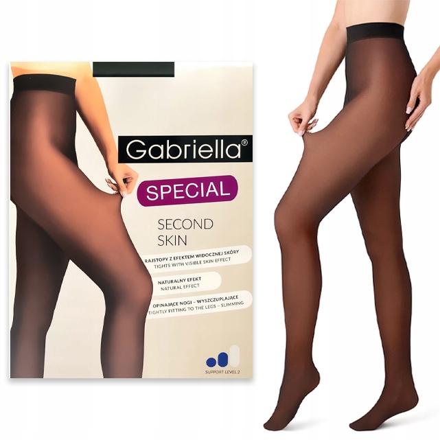 Zeštíhlující punčocháče Gabriella Second Skin průhledné 50 Den 6