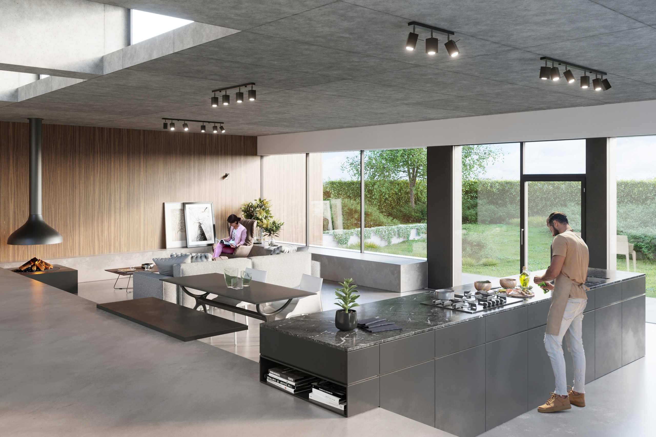 Plafon MERIDA 6L Czarny ruchome Reflektorki listwa do salonu LED SOLLUX Rodzaj gwintu GU10