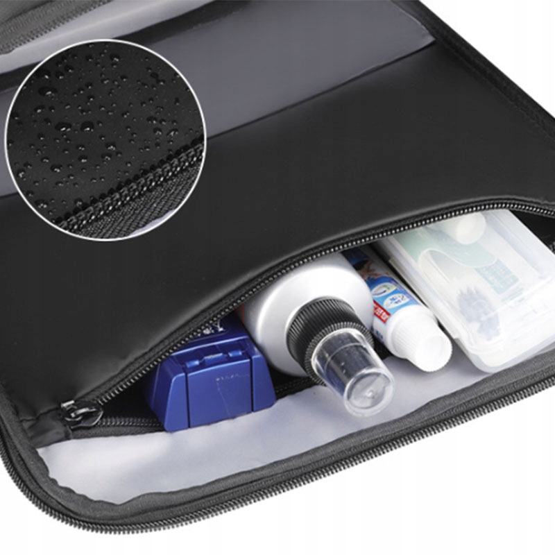 Męski PLECAK Biznesowy LAPTOP USB Czarny 17,3 Waga 680 g