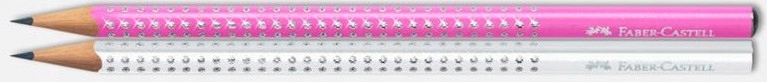 ZESTAW Faber-Castell SPARKLE 2xOŁÓWEK gumka temp. Twardość HB