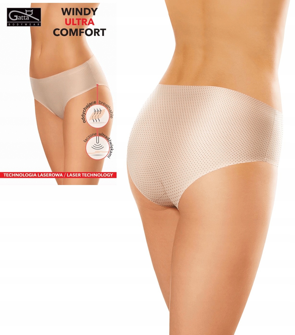 

Figi Gatta Windy Comfort Laserowe | Beżowy| M