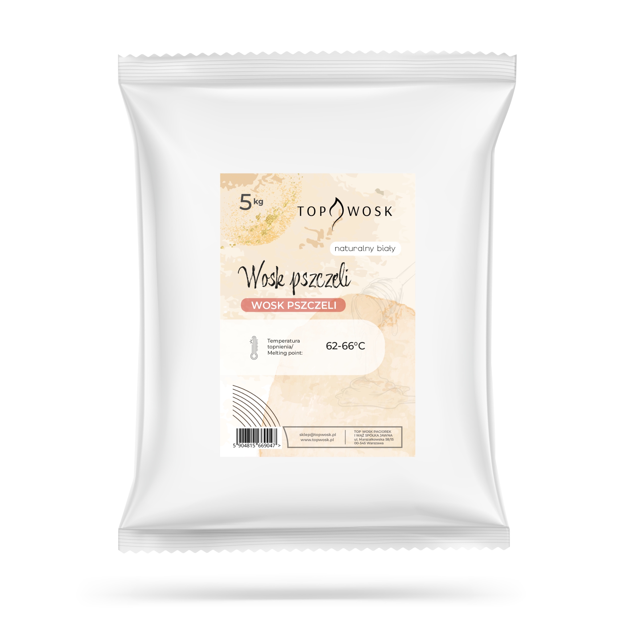 Včelí vosk prírodný biely 5 kg