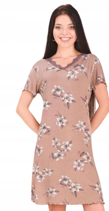 Prodyšná A Příjemná Na Dotek Ženská Košile Noční Viskóza 3XL