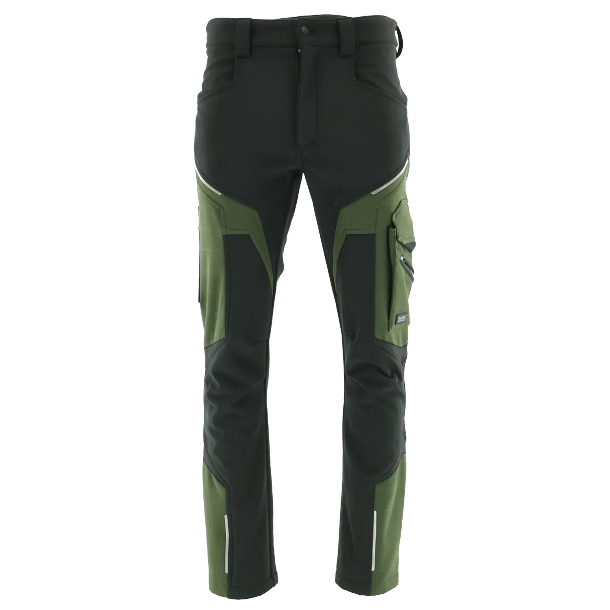 Zimowe spodnie robocze do pasa Softshell Comfort Winter Sara XXL Męskie