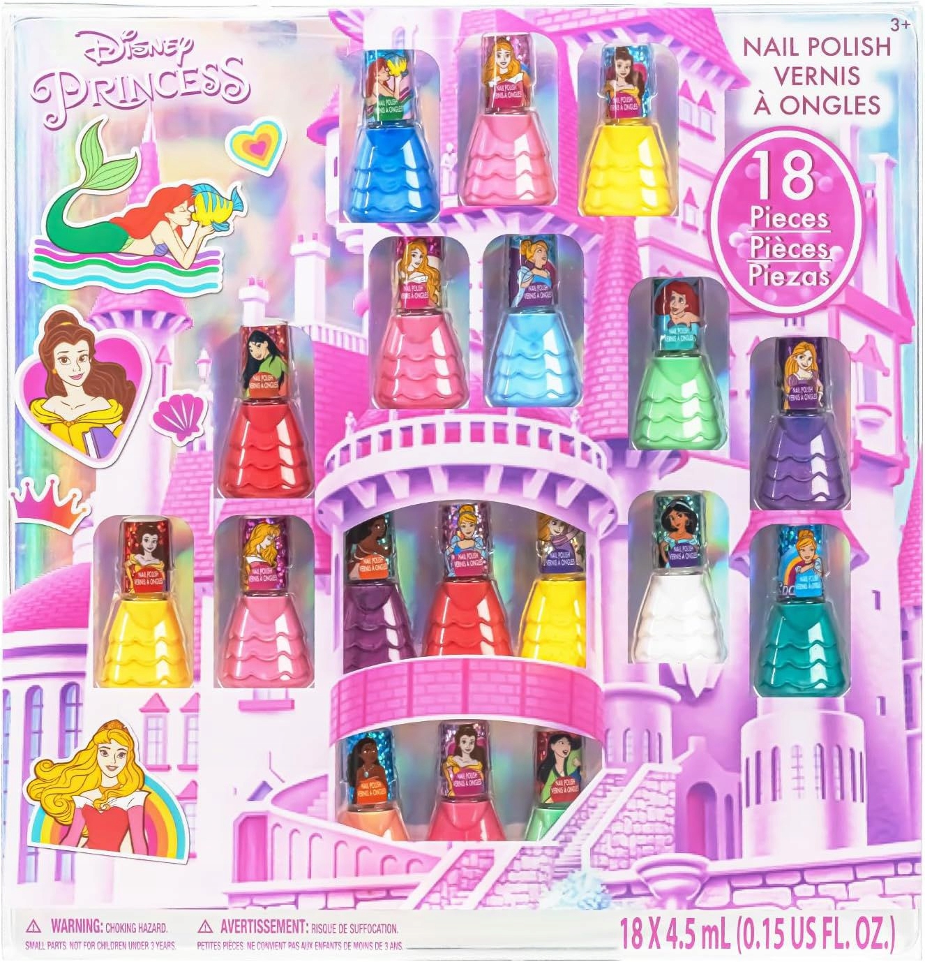 Disney Princess 18 Kusů Sada Laků Na Nehty