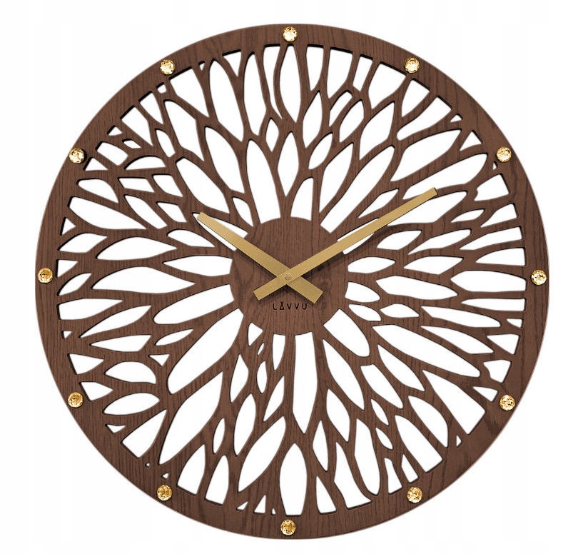 Efektné Nástenné Hodiny S Kryštálikmi LCT11 49 cm