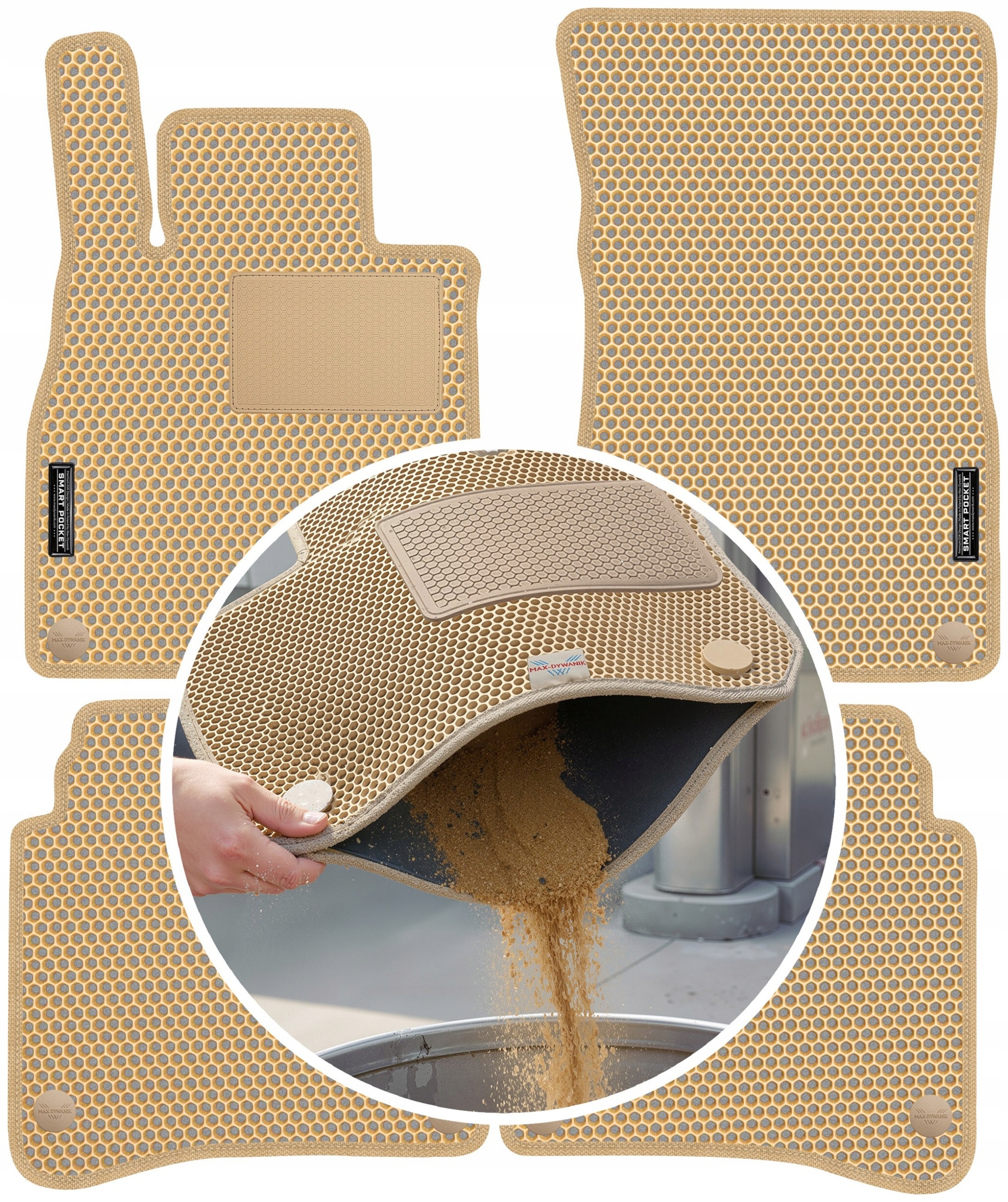 S-Class W222 Long 2013-2020 Koberce Eva Smart Pocket