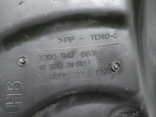 Gehäuse filter luft RENAULT MEGANE III 1.5DCI