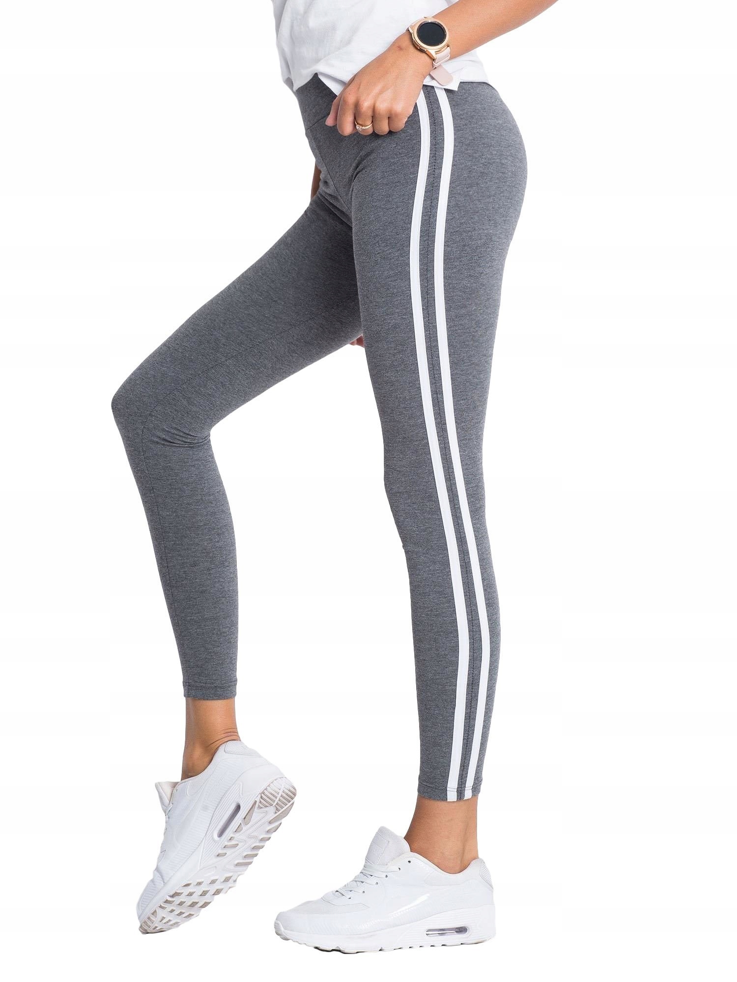 

Legginsy Bawełniane C.szare długie Damskie - L