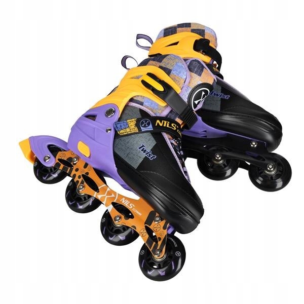 NA13810 Łyżworolki Twist Żółte Rozm. S(31-34) Nils Extreme