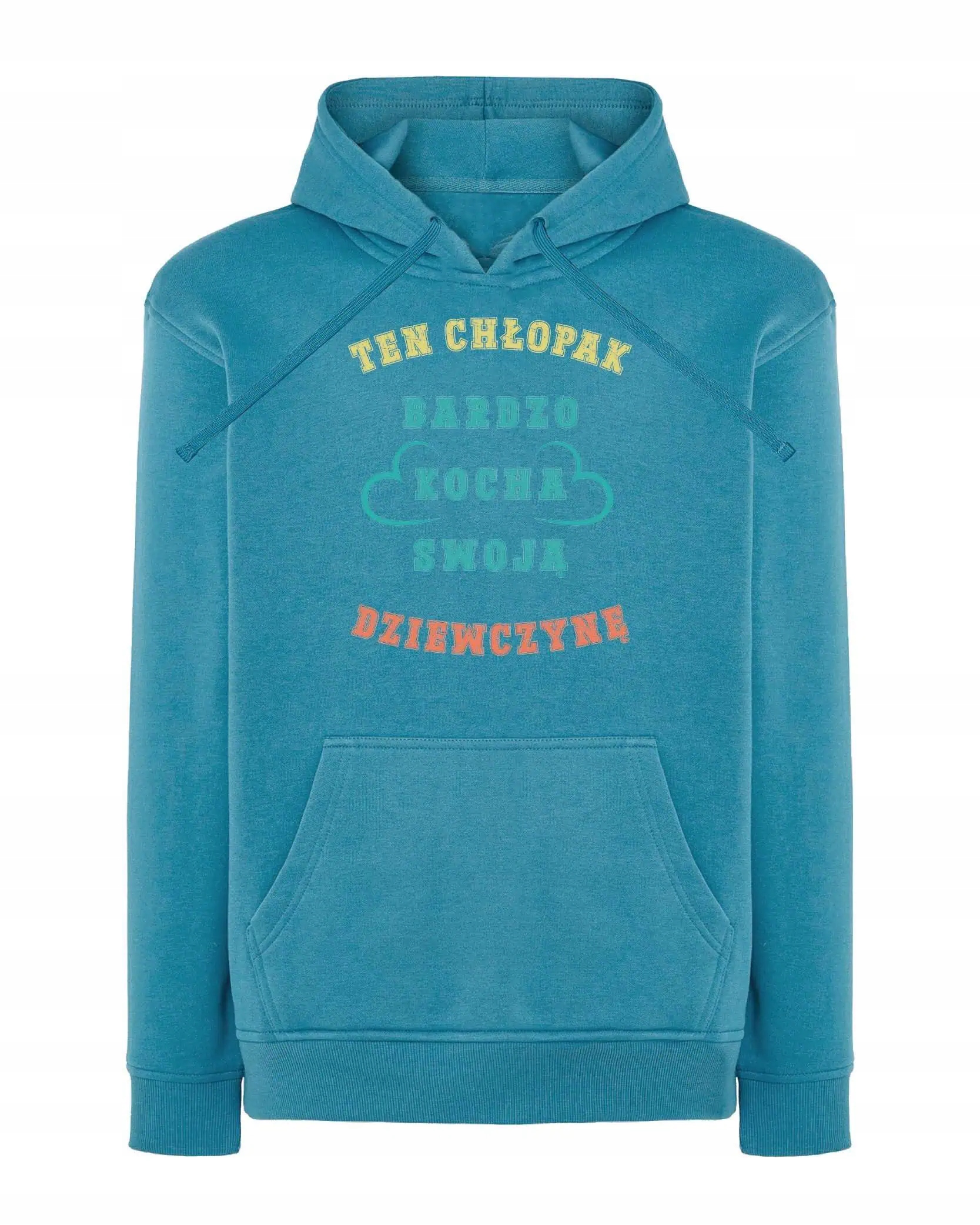 Mikina s kapucí Den chlapců Milující Dárek Modrá L