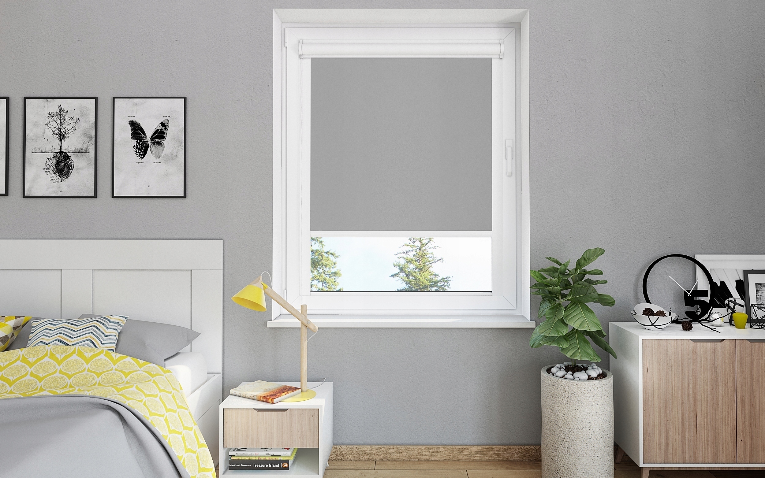 ROLETY W KASECIE ALUMINIOWEJ ZACIEMNIAJĄCE 100 % NA WYMIAR WYBÓR KOLORÓW Szerokość produktu 1 cm