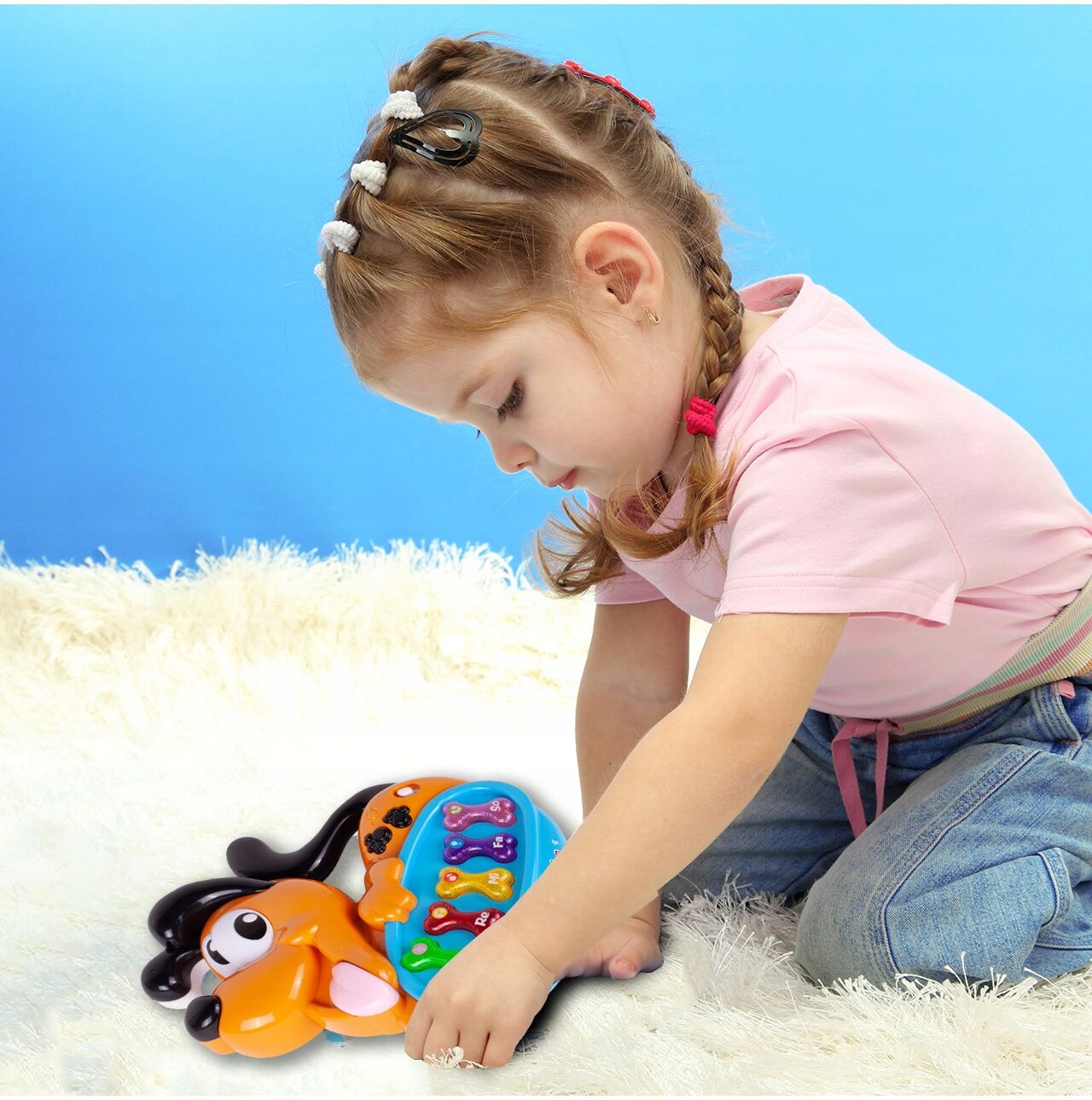 Pianinko Interaktywne Organki Muzyczne Piesek 18+ Materiał plastik