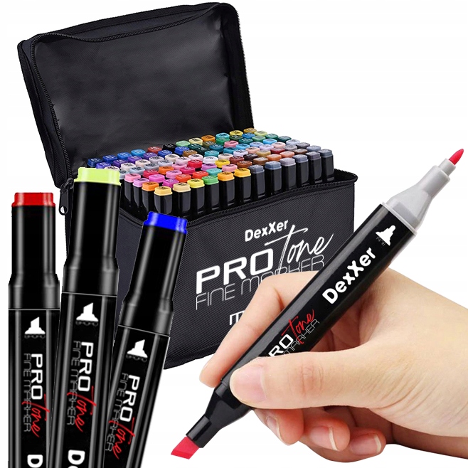 

Markery Alkoholowe Pro Tone Zestaw 80SZT + Etui