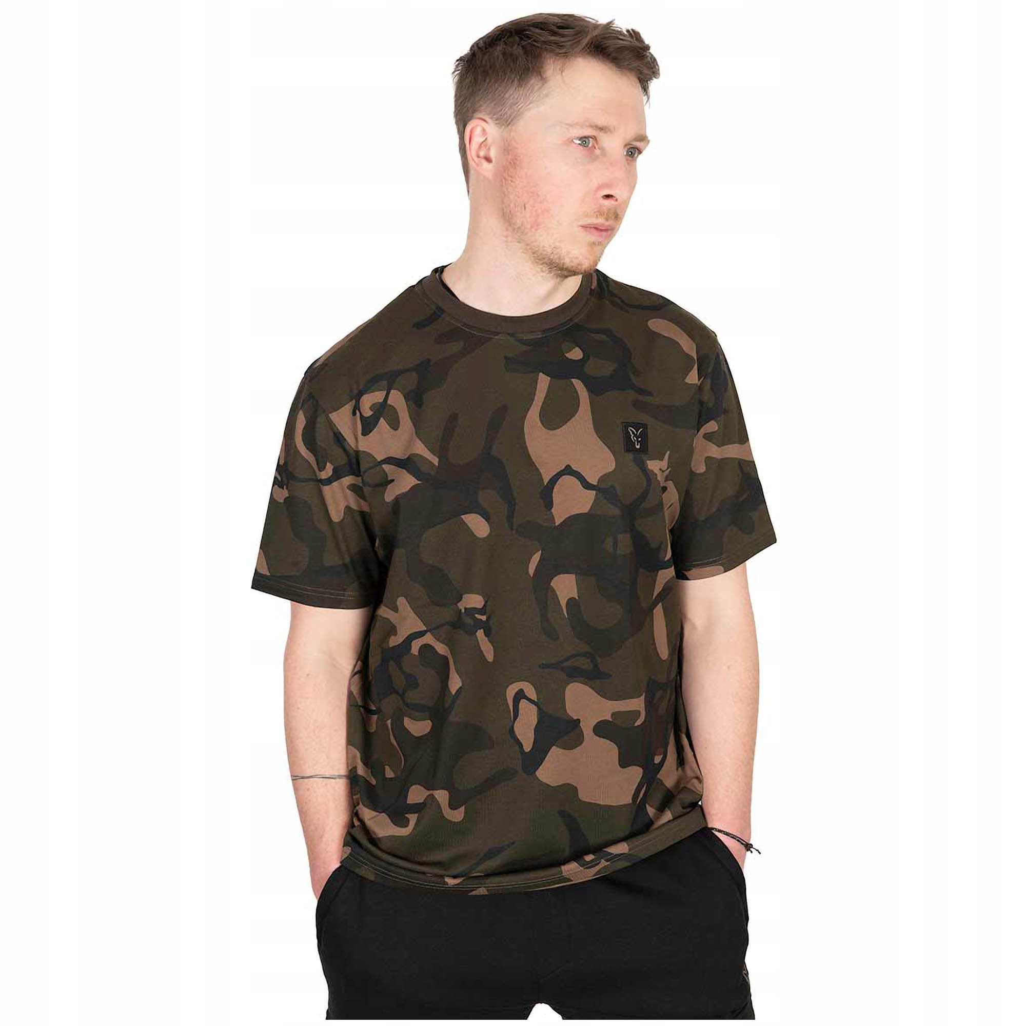 Koszulka Wędkarska T-Shirt Fox Camo T Moro r. M Stan opakowania oryginalne