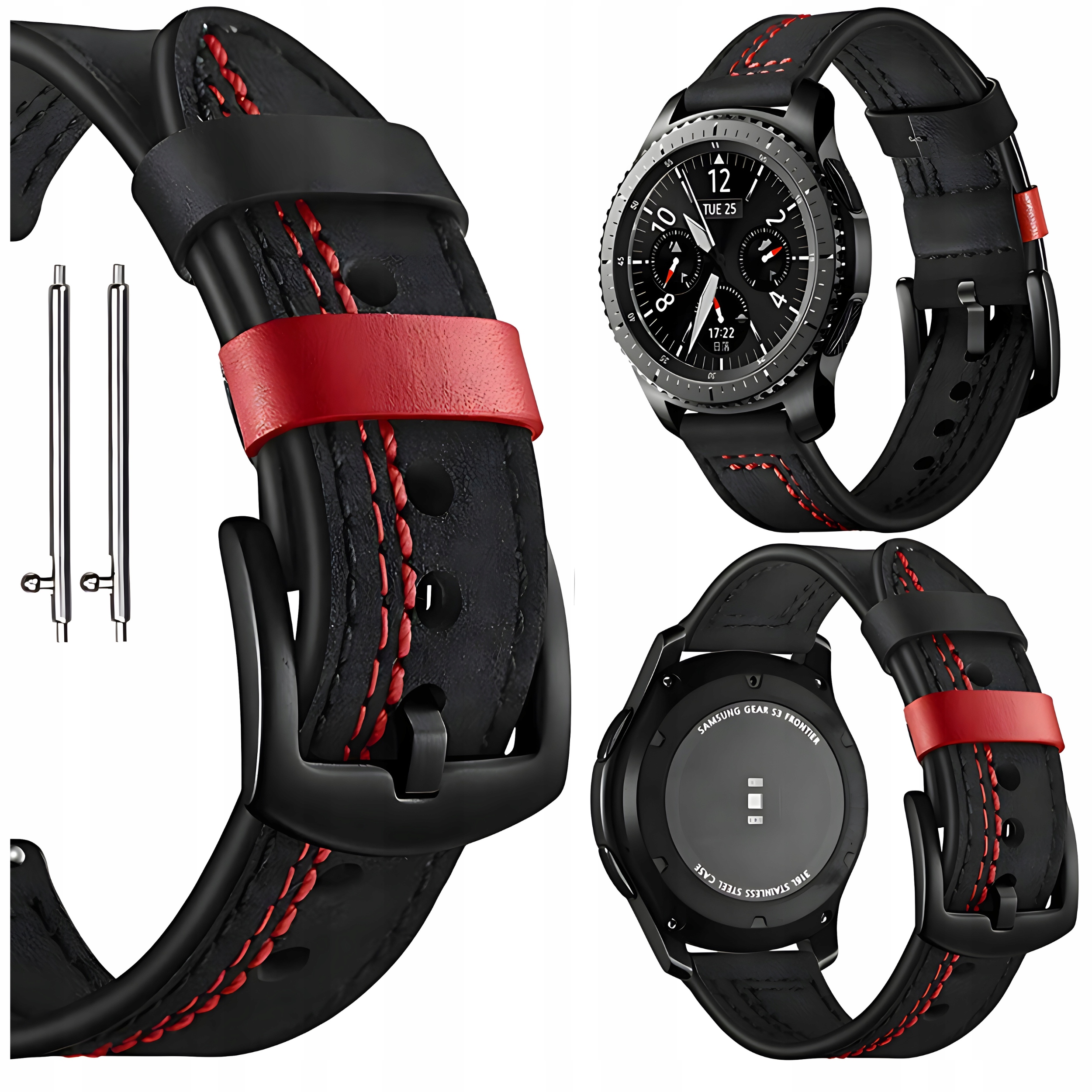 PASEK SKÓRZANY DO HUAWEI WATCH GT 2 2e 3 4 5 GT2 GT3 GT4 GT5 PRO 46MM 48MM