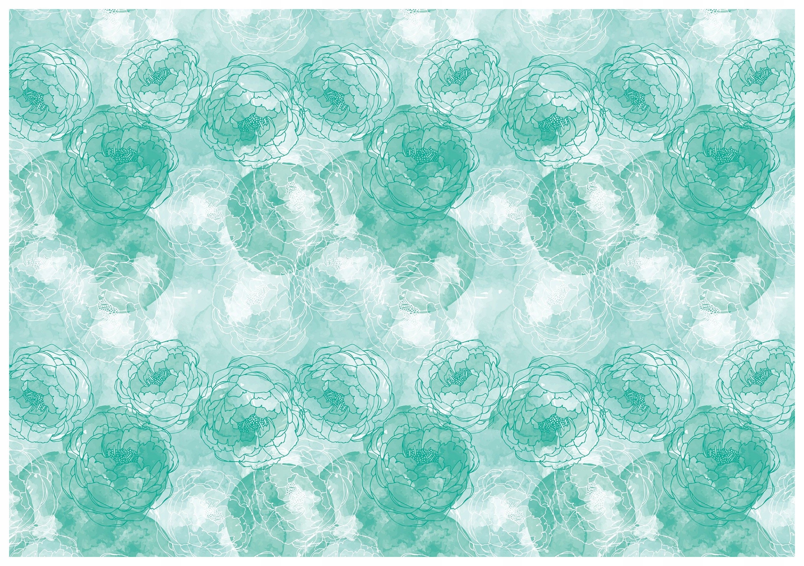 Tapeta Kvetinové kruhy Pivonky Abstrakcia 460x300 Štýlové Elegantné lepidlo