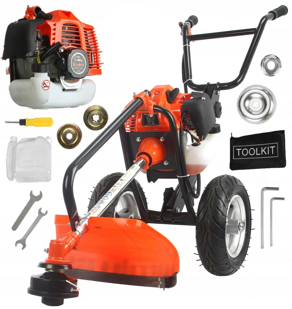 Kosa Spalinowa 5,2KM żyłkowa na Kołach wózkowa Demon Troley 5,2 Km