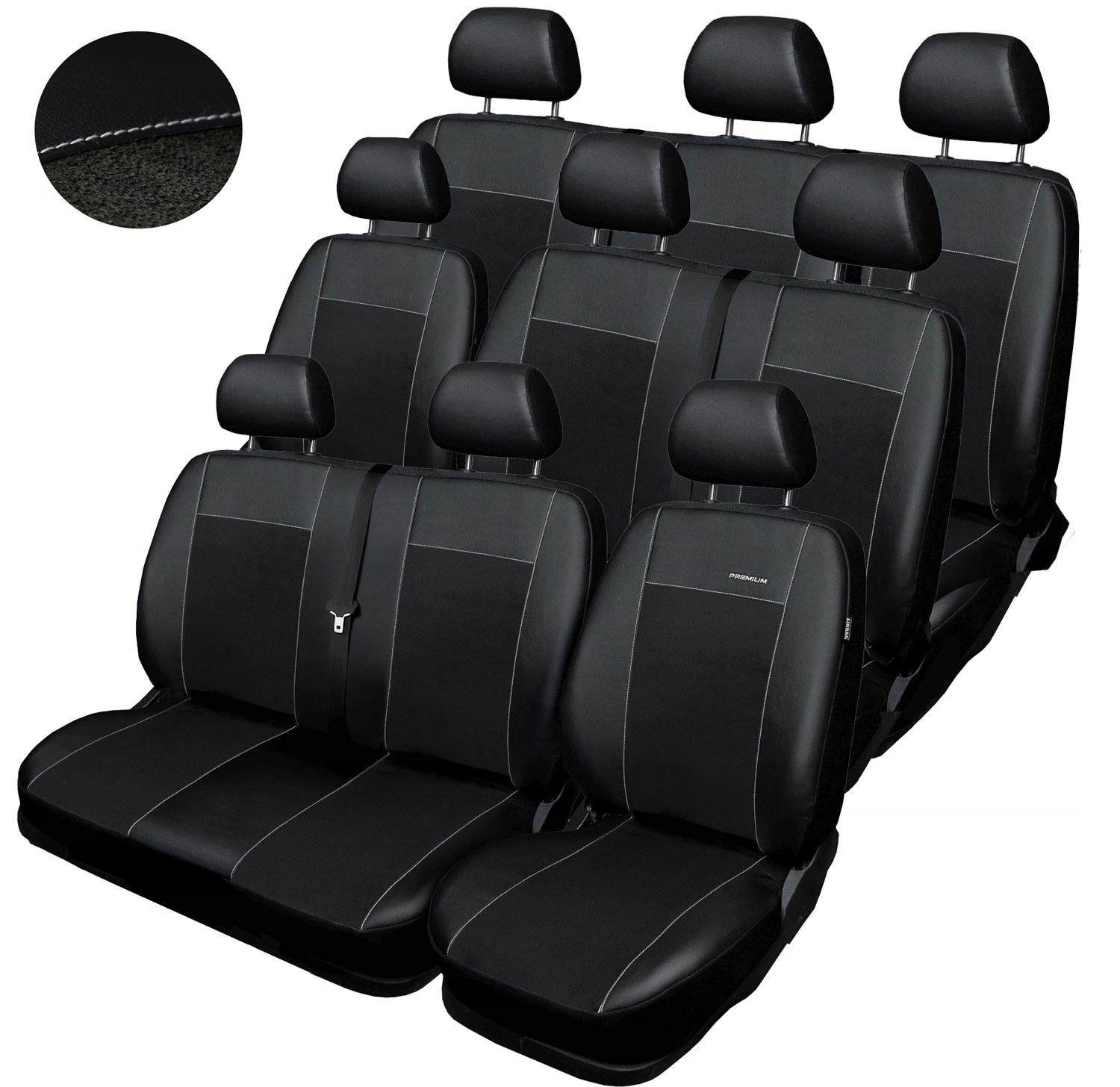 

Pokrowce miarowe Premium do Vw T5 9os 2003-2015