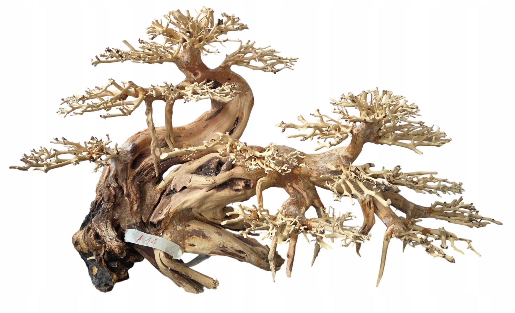Levně Velký Stromek Bonsai Do Akvária dekorace driftwood Handmade 74x33x42 cm L