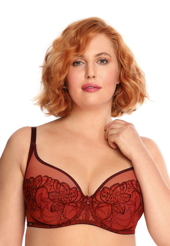 Měkká podprsenka s výšivkou Livia 65G Mefemi