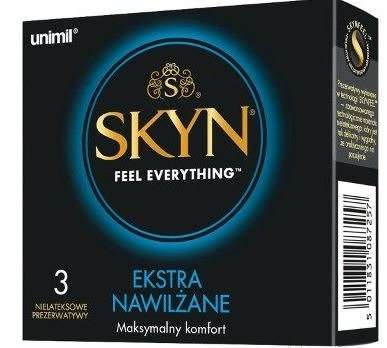 

Unimil Skyn Extra Nawilżane Prezerwatywy, 3 sztuki