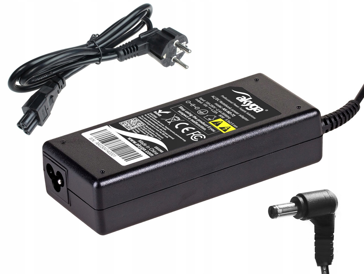 

Zasilacz Ładowarka 19V 4,22A 5.5-2.5MM 80W Kabel