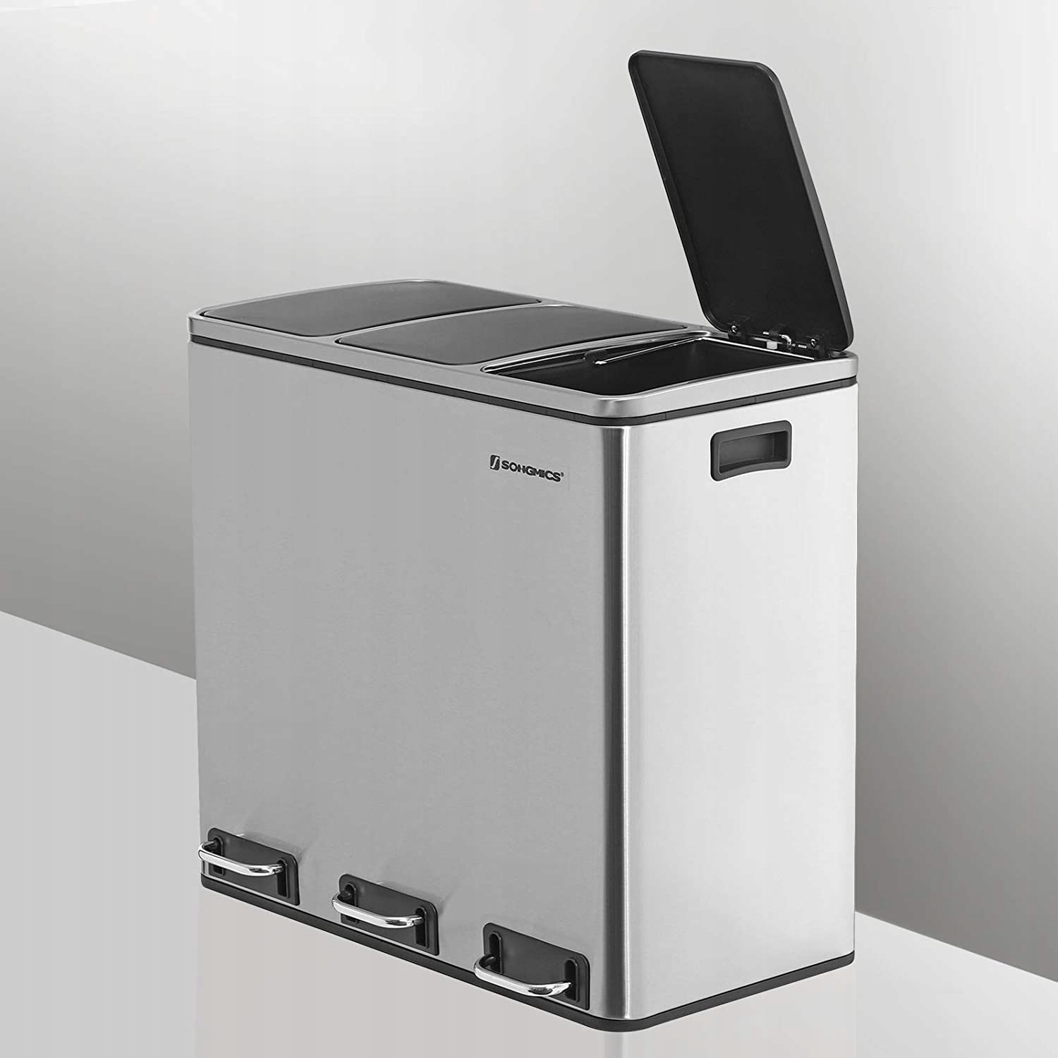 Kosz na śmieci potrójny 54L pojemnik segregacji Kod producenta LTB54NL