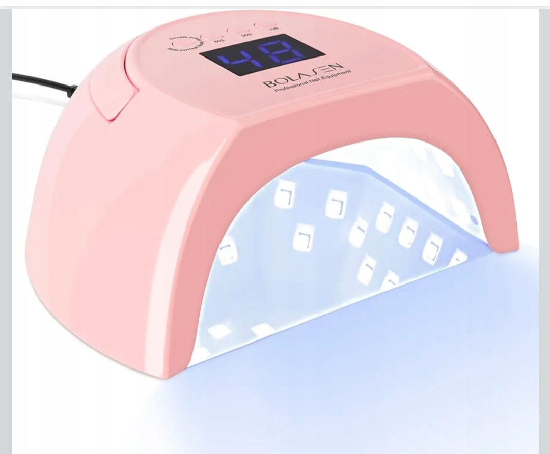 Uv Led Lampa Na Nehty 80W Pro Hybridní Gely, Výkonná Bolasen Růžová