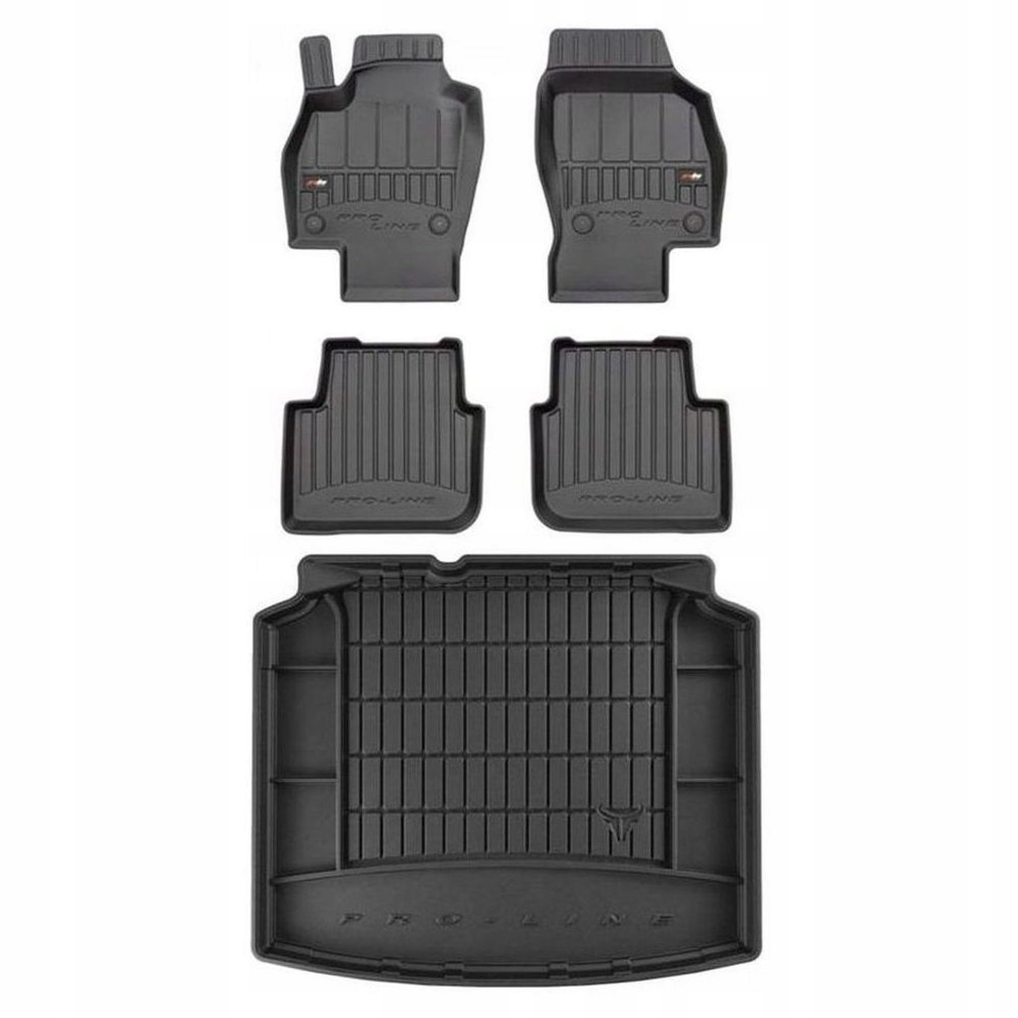 Gumová sada 3D koberčekov a rohoží Škoda Scala od roku 2019 Hatchback, s kolesom zap