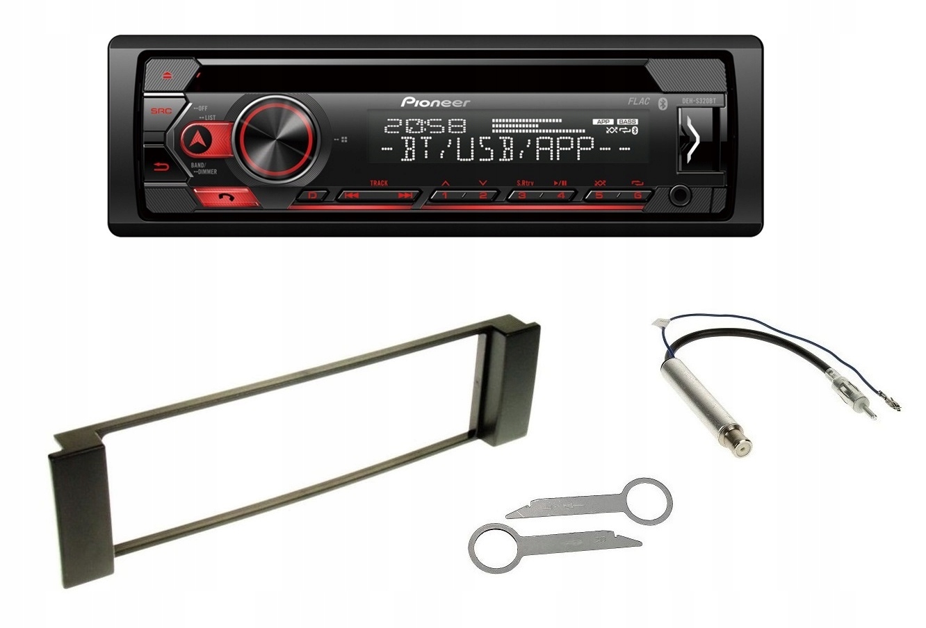 Autorádio Aux MP3 Usb Bluetooth Seat Leon Toledo Pioneer DEH-S320BT