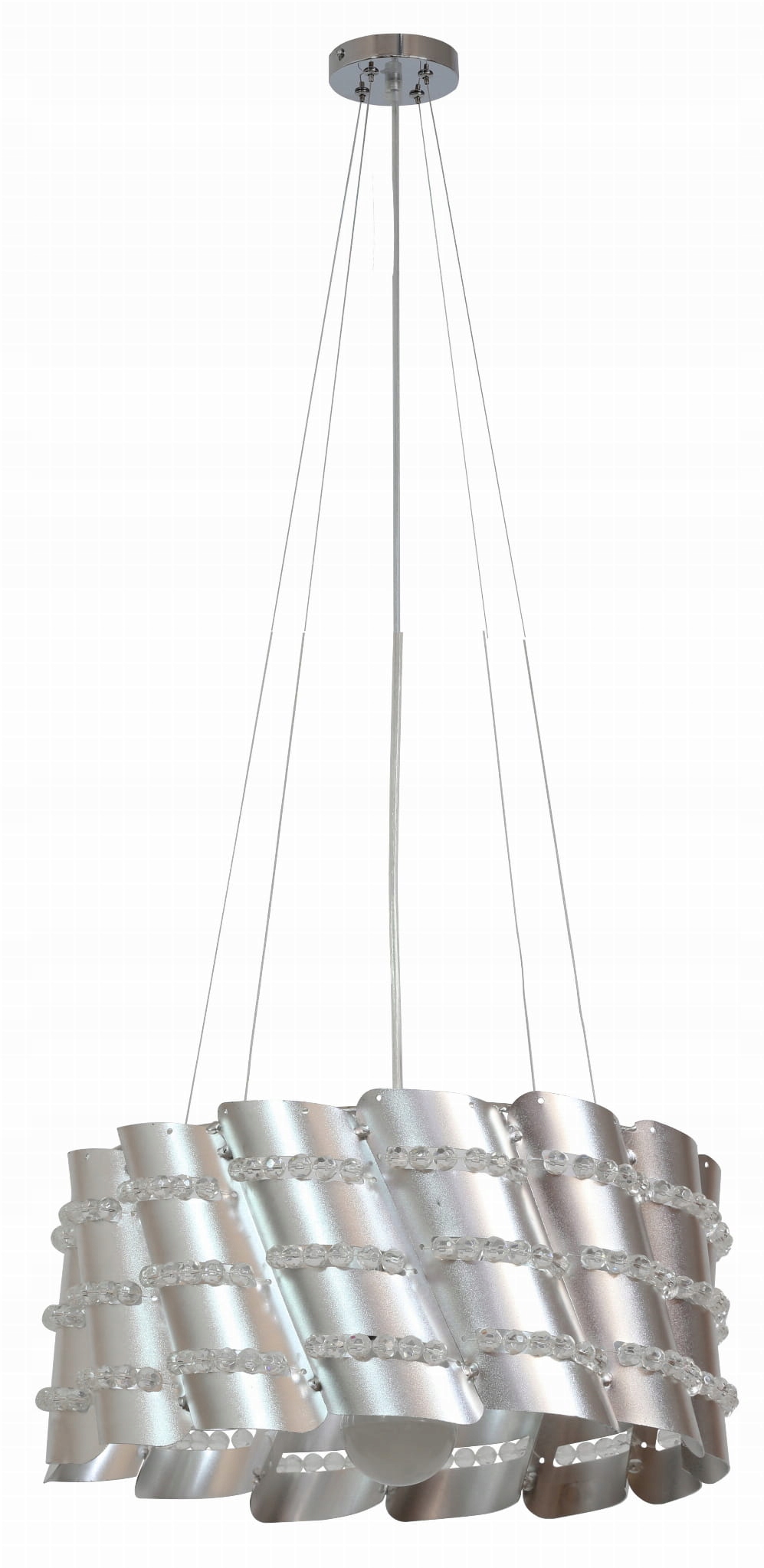 Závěsná lustrová lampa Candellux Smile stříbrná