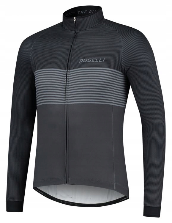 Bluza rowerowa Rogelli Jersey Ls Boost| Black/grey Rozmiar L