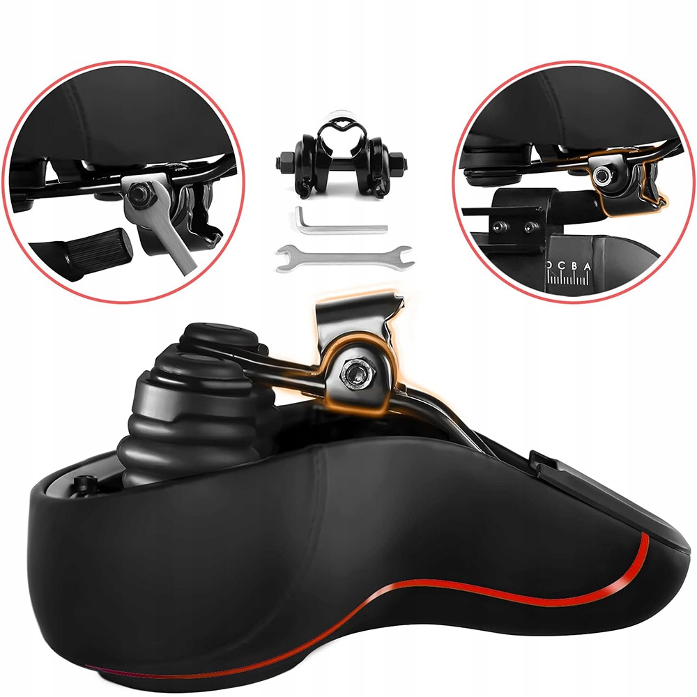 PODUSZKA TŁUMIENIE DO SIEDZENIA ROWERU GÓRSKIEGO SZOSOWEGO SKŁADANEGO Szerokość 200 mm