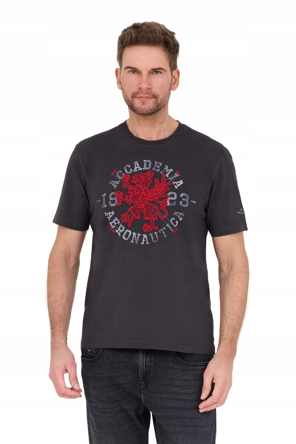 Aeronautica Militare Šedé tričko M.C. M