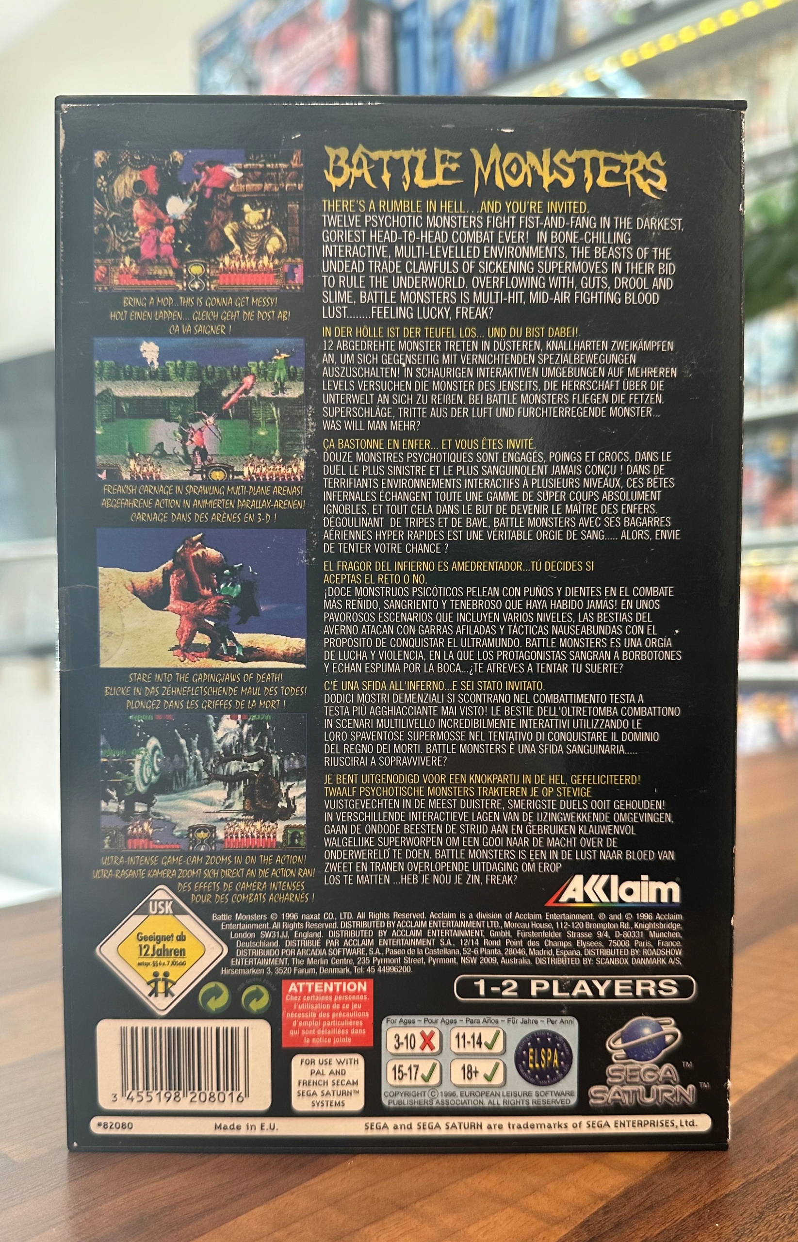 SEGA SATURN Battle Monsters Tytuł Battle Monsters