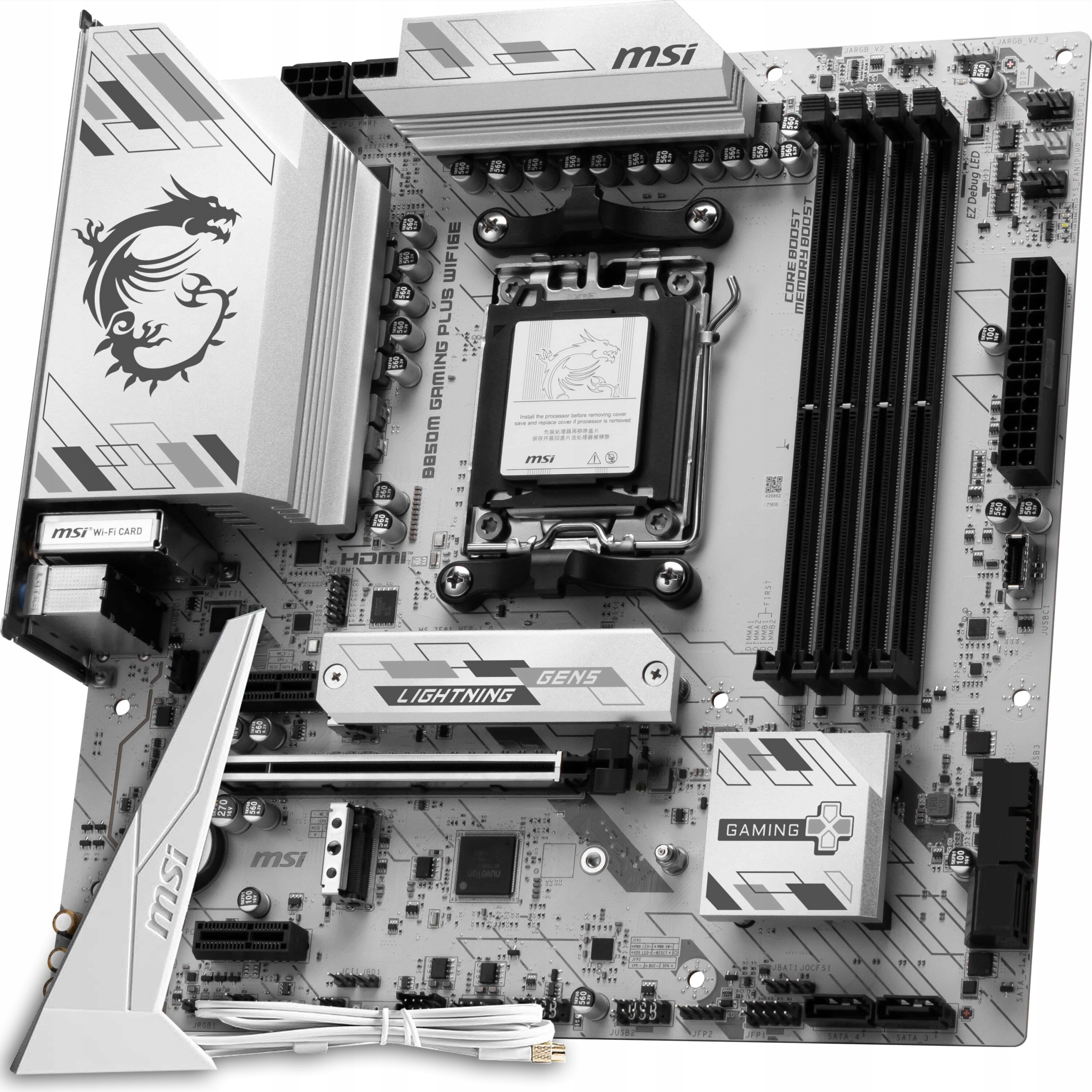 Základní deska Msi B850M Gaming Plus WiFi 6E Socket AM5 DDR5 M.2 NVMe mATX Pc